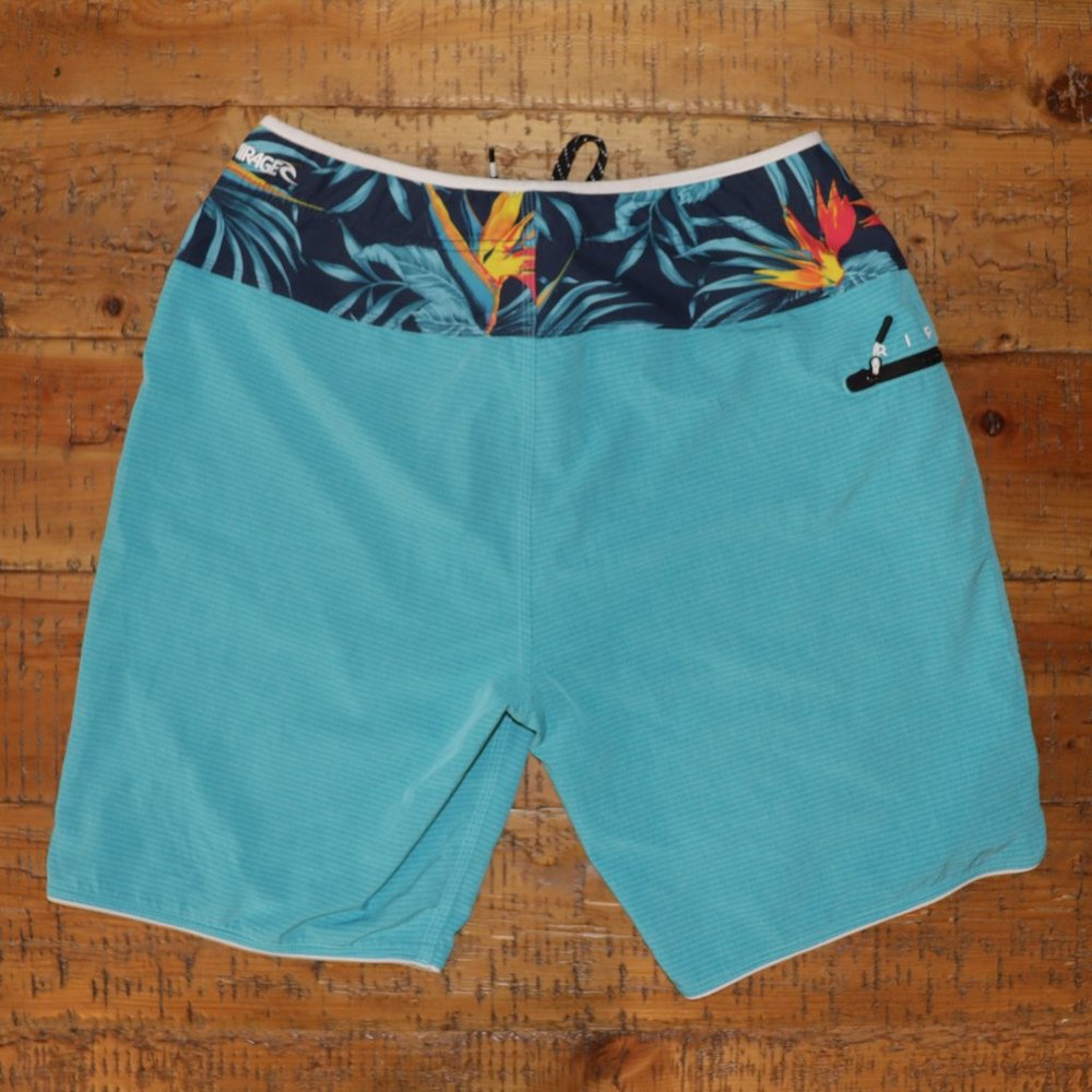 Rip Curl Aqua Blue Board Shorts (34) - Picture 3 of 4